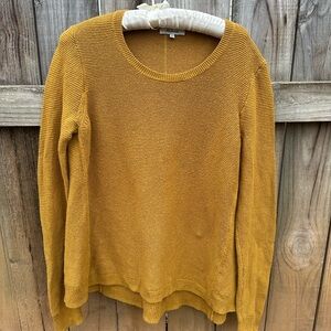 Madewell cotton blend yellow sweater